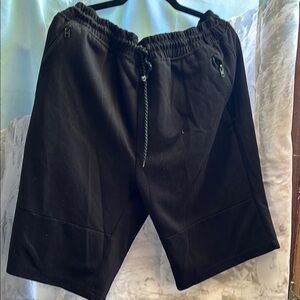 South Pole Black Athletic Shorts with Relaxed Fit
